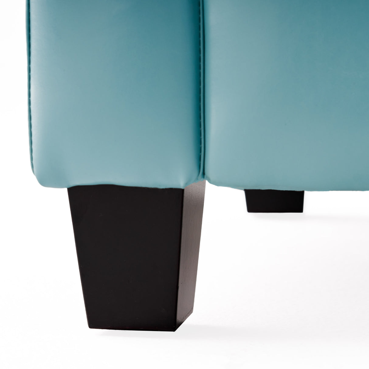 Yonkers Blue Bonded Leather Club Chair by Christopher Knight Home