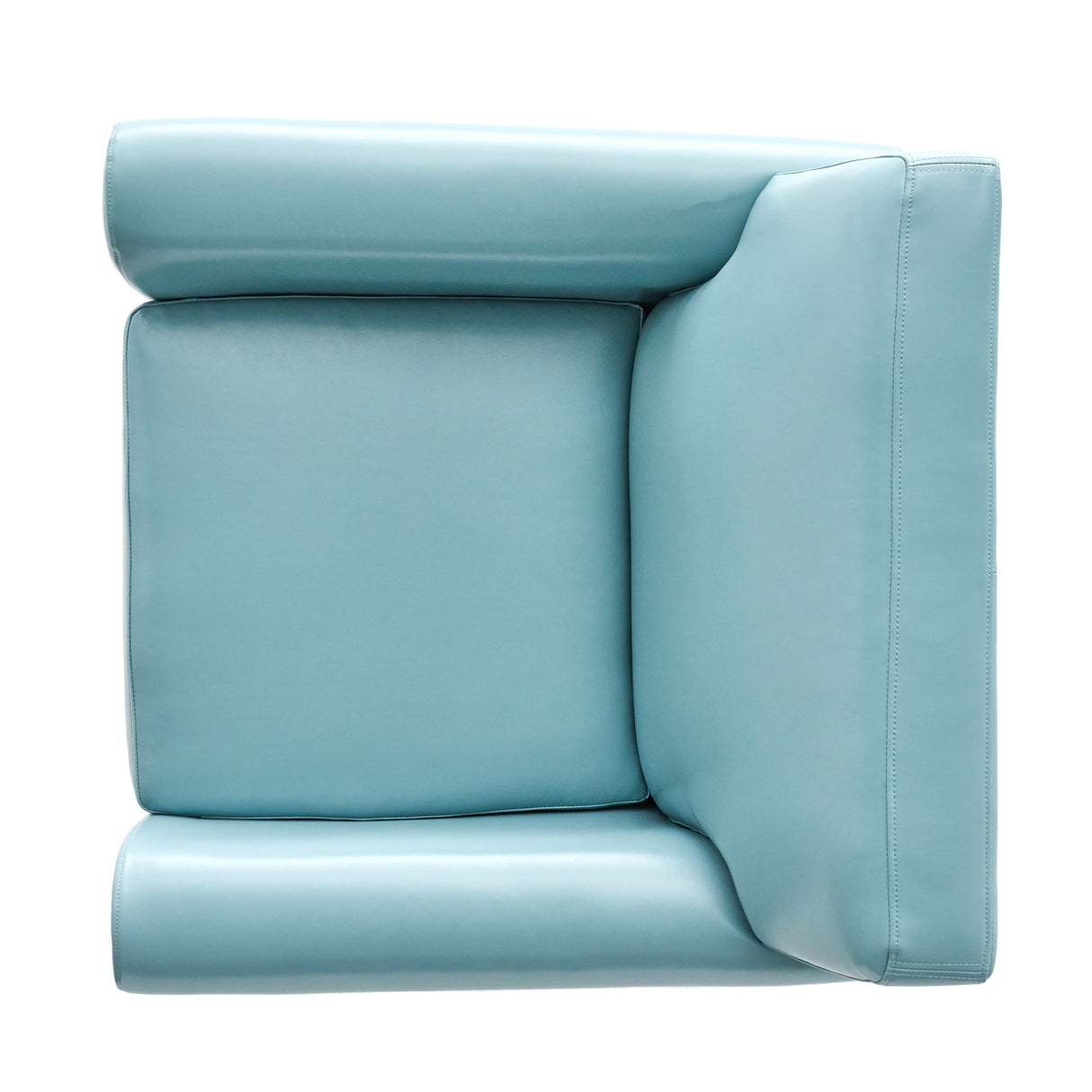 Yonkers Blue Bonded Leather Club Chair by Christopher Knight Home