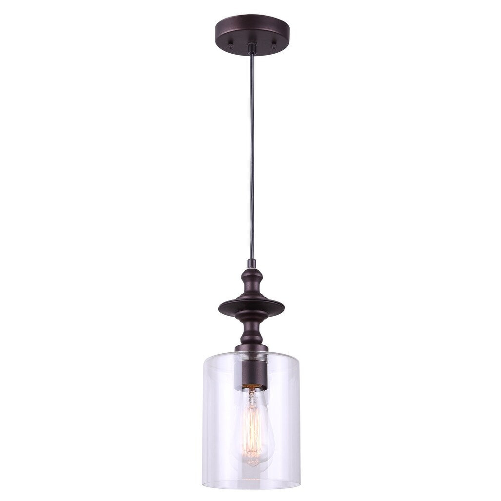 York 1 Light Pendant, Bronze Finish - Oil Rubbed Bronze