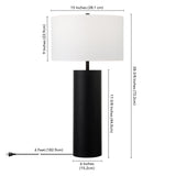 York 29.5" Tall Table Lamp with Fabric Shade