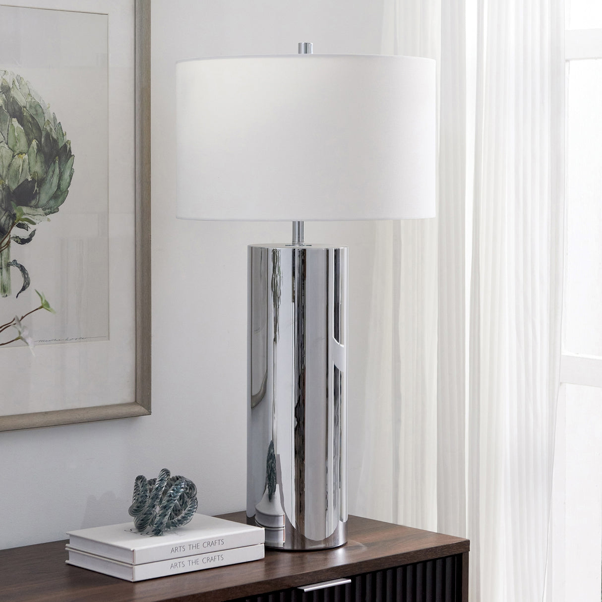 York 29.5" Tall Table Lamp with Fabric Shade