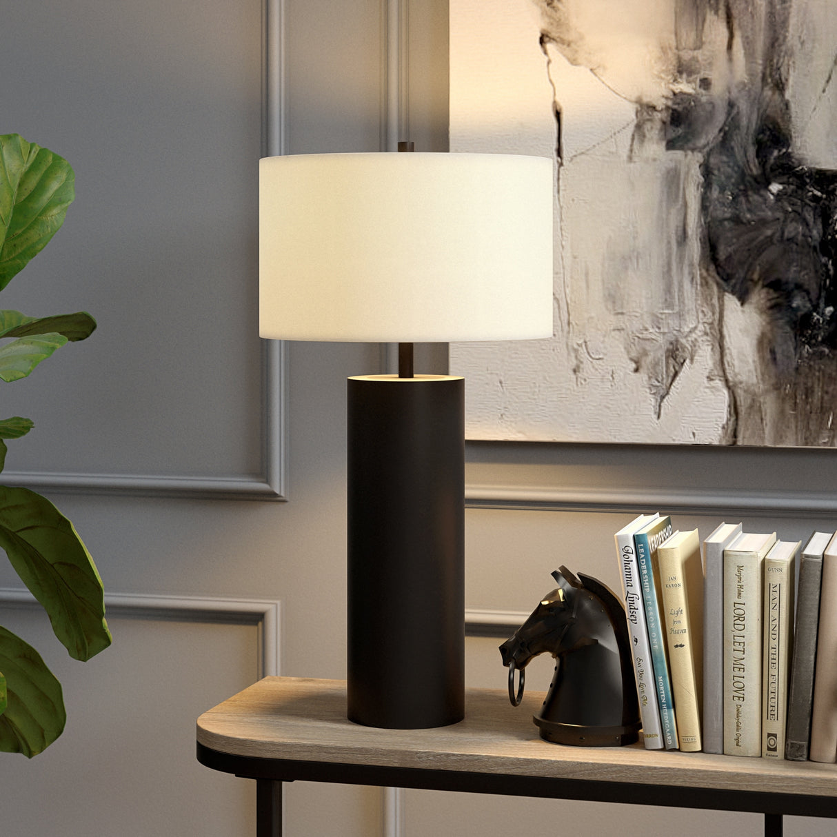 York 29.5" Tall Table Lamp with Fabric Shade