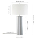 York 29.5" Tall Table Lamp with Fabric Shade