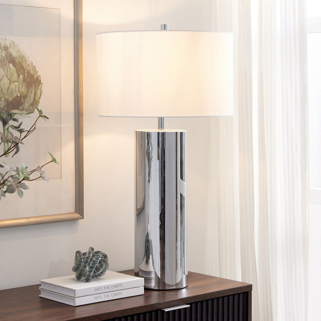 York 29.5" Tall Table Lamp with Fabric Shade