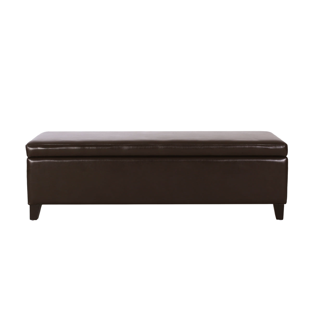 York Bonded Leather Storage Ottoman Bench by Christopher Knight Home