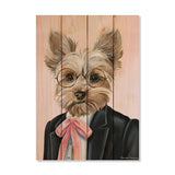 Yorkie - 14x20 - Inside/Outside WoodWall Art - Multi-color