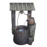 12-inch Free Standing Limestone Rock Well Fountain