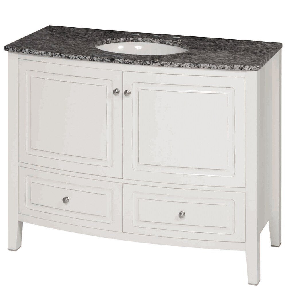 35.5-inch Wide Single Sink Bathroom Vanity in White