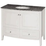 35.5-inch Wide Single Sink Bathroom Vanity in White