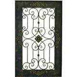 Framed Filigree Brown Wall Accent