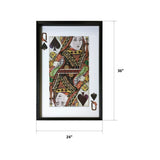 Yosemite Home Decor Queen of Spades Original 3D Collage Wall Art
