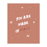 You Are Magic Typography Inspirational Minimal Art Print/Poster