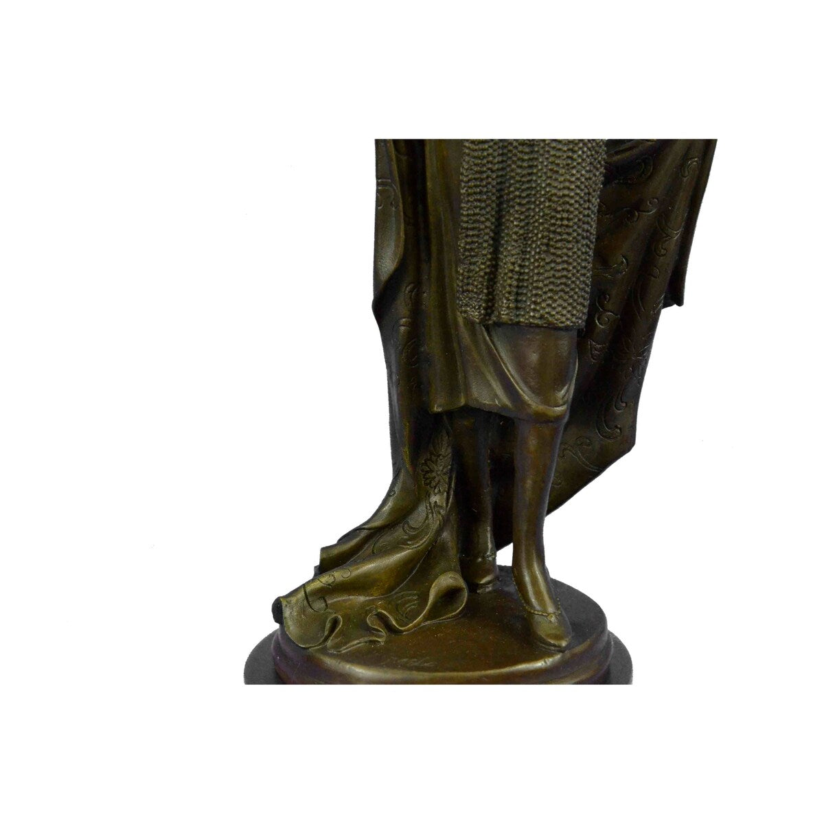 Young Flapper Art Deco Bronze Marble Statue By Milo Figurine Sculpture Figure