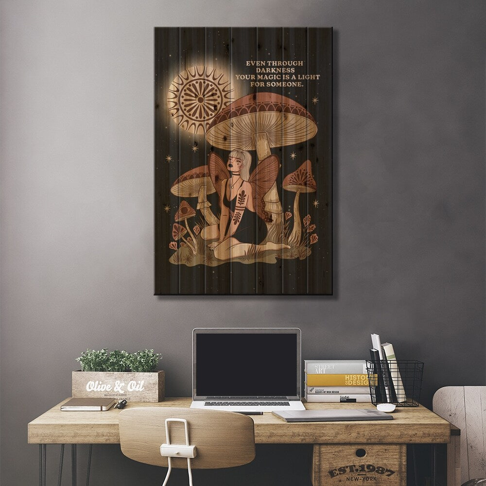 Your Magic Print On Wood by Ashley Baxter - Multi-Color