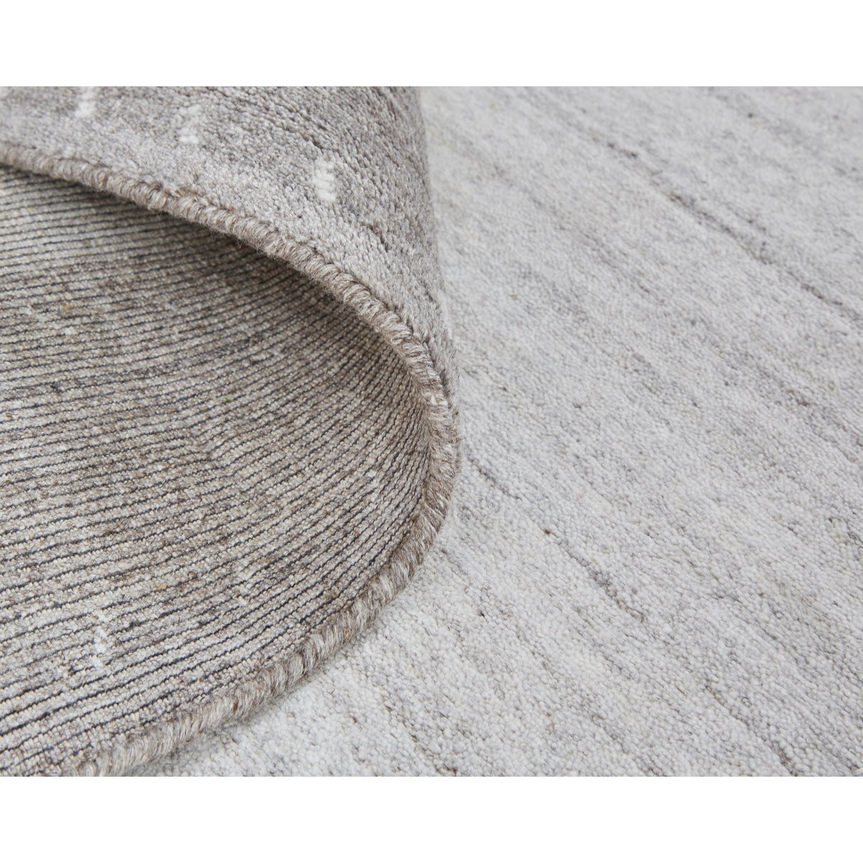 Yurie Contemporary Gebbah Rug, Light Gray/Denim Blue, Area Rug