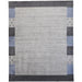 Yurie Contemporary Gebbah Rug, Light Gray/Denim Blue, Area Rug