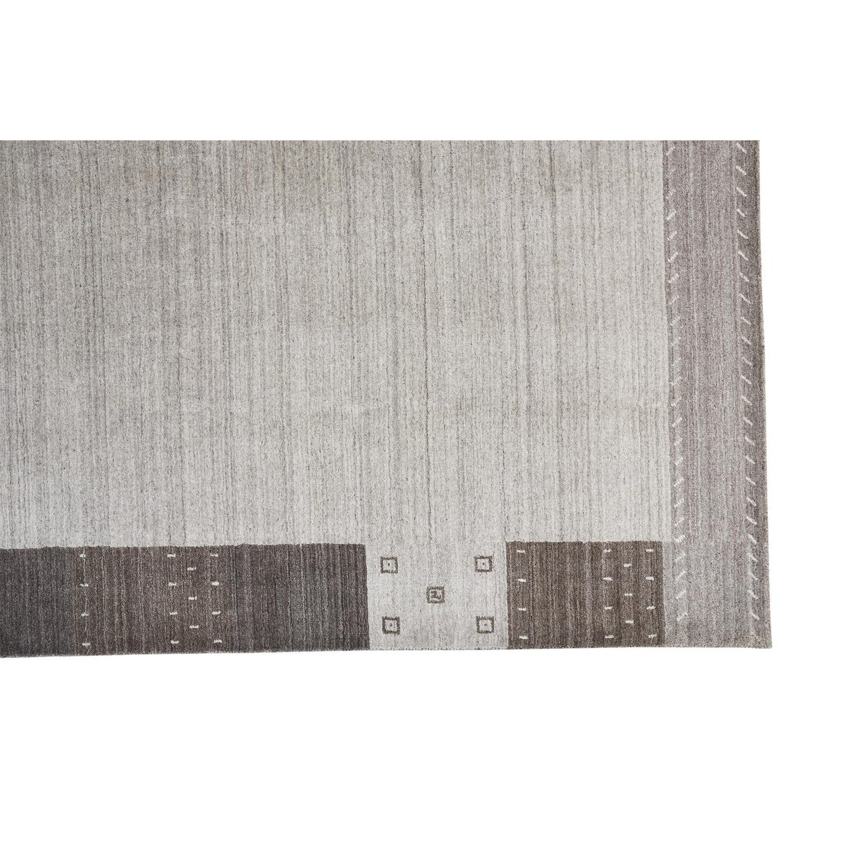 Yurie Contemporary Gebbah Rug, Light Gray/Denim Blue, Area Rug
