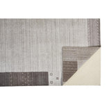 Yurie Contemporary Gebbah Rug, Light Gray/Denim Blue, Area Rug