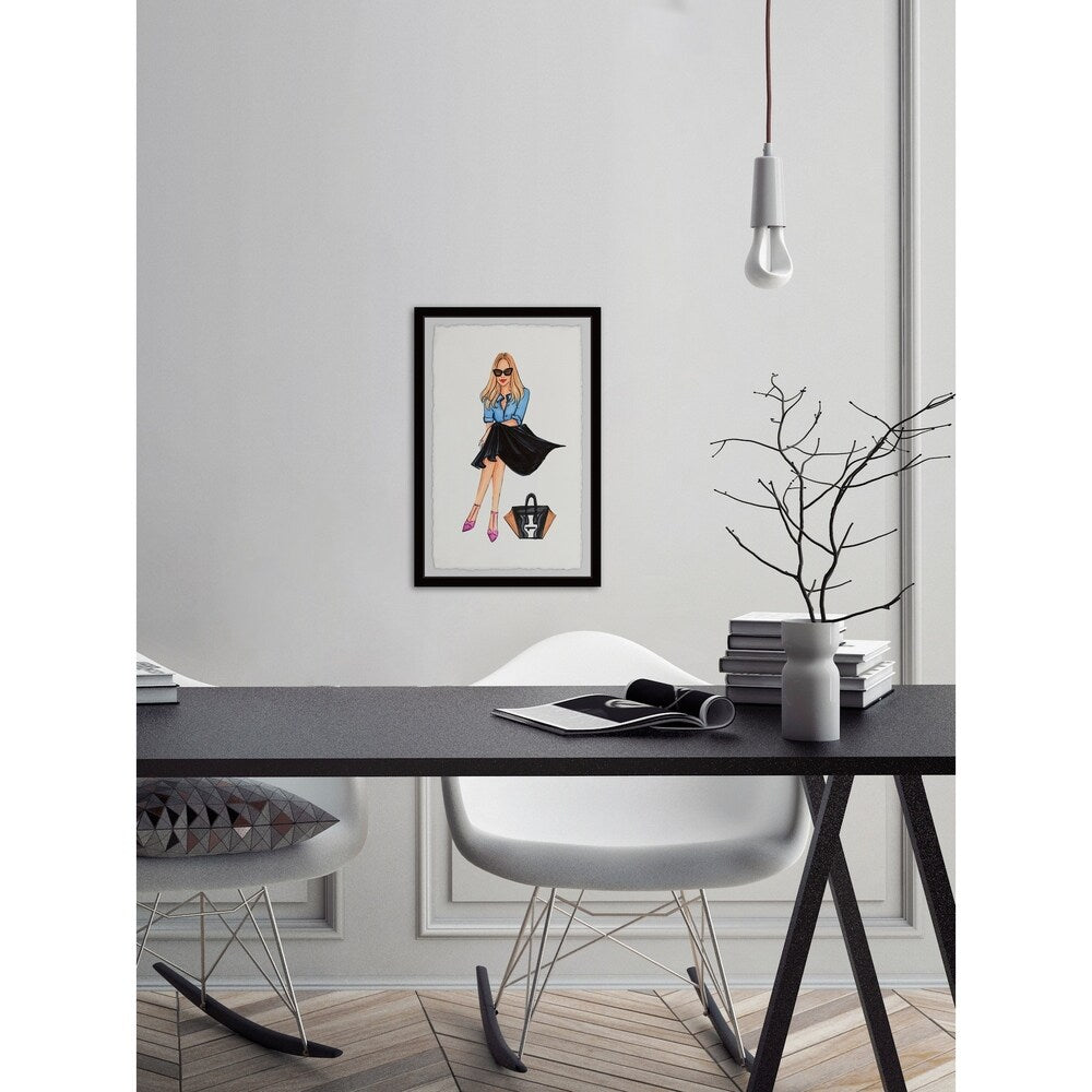 Yvonne' Framed Painting Print - Multi-Color