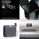 Z Grills ZPG-7002E 8 in 1 Wood Pellet Grill Stainless Steel/Black