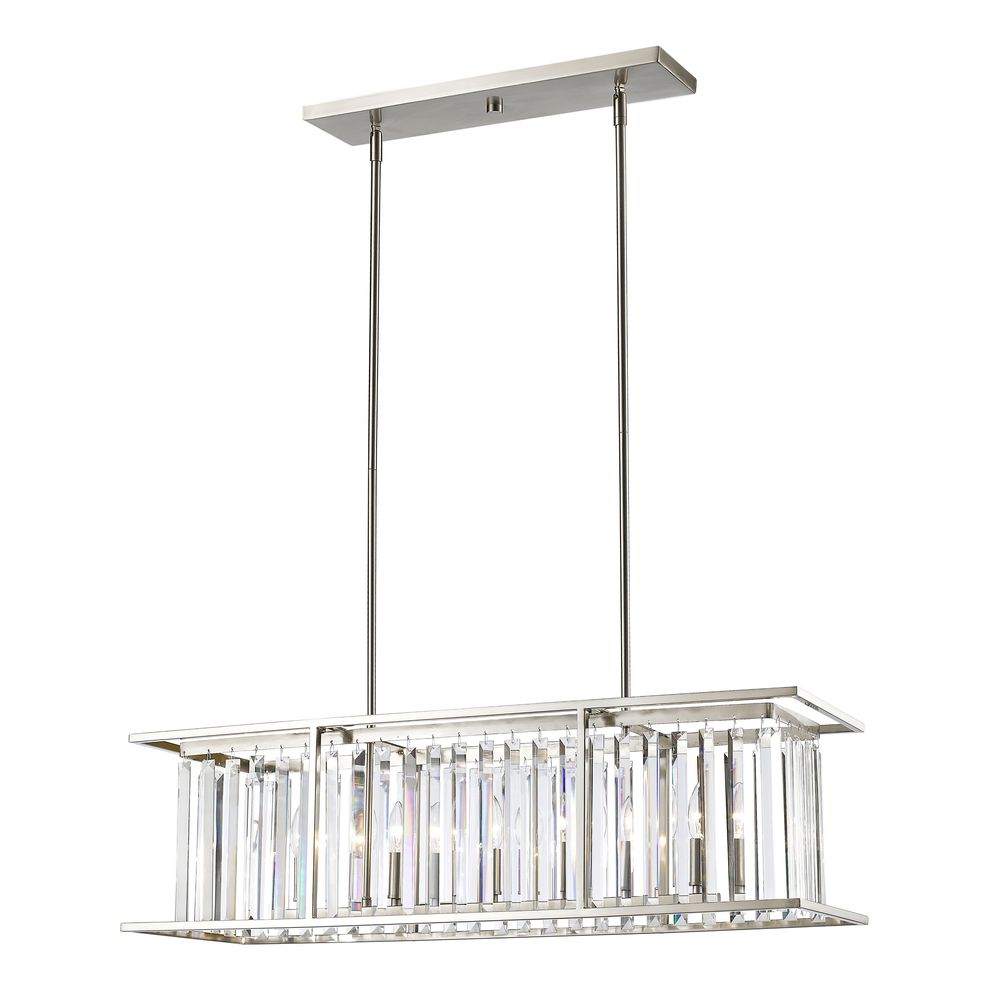 Avery Home Lighting Monarch 6-light Pendant in Brushed Nickel