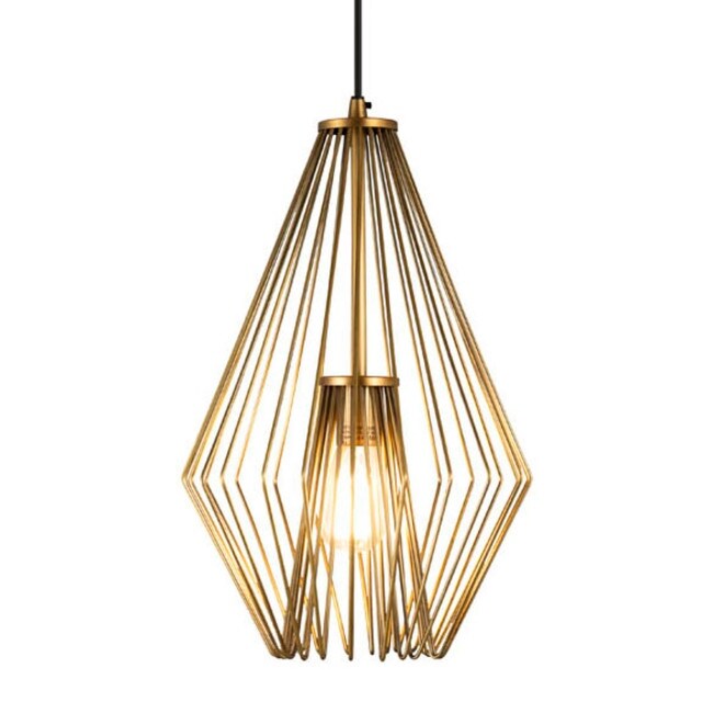 Z-Lite Quintus Single Light 12-1/4" Wide Abstract Pendant