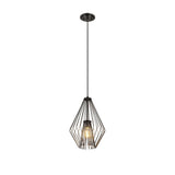 Z-Lite Quintus Single Light 12-1/4" Wide Abstract Pendant