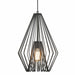 Z-Lite Quintus Single Light 12-1/4" Wide Abstract Pendant