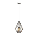 Z-Lite Quintus Single Light 12-1/4" Wide Abstract Pendant