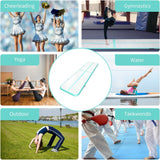 ZENOVA Yoga Mat Inflatable Air Gymnastics Mat 4 inches Thickness Air Track