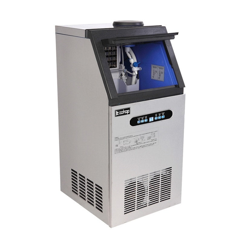 ZOKOP 495W Stainless Steel Commercial Ice Machine