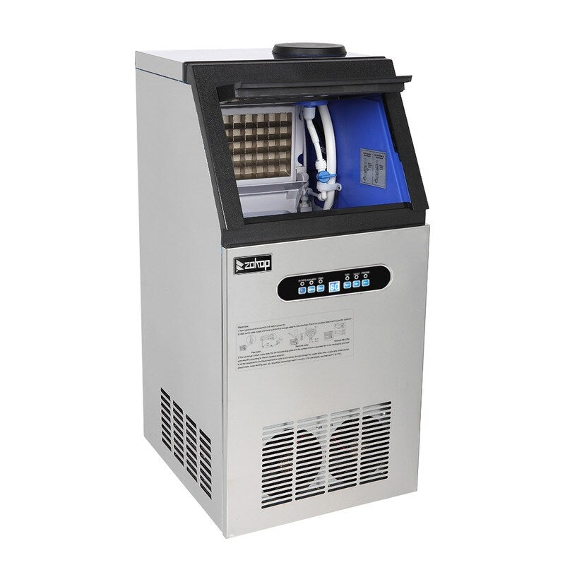 ZOKOP 495W Stainless Steel Commercial Ice Machine