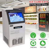 ZOKOP 495W Stainless Steel Commercial Ice Machine