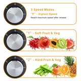 ZOKOP 600W Juicer Machines with 3'' Wide Mouth, Dual Speed Centrifugal Juicer Stainless Steel Easy to Clean