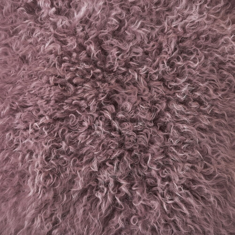 Zally Glam Shaggy Lamb Fur 20-Inch Square Throw Pillow by Christopher Knight Home