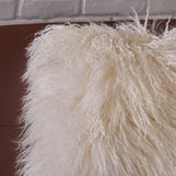 Zally Glam Shaggy Lamb Fur 20-Inch Square Throw Pillow by Christopher Knight Home