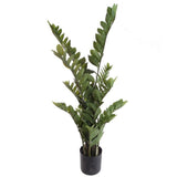 Zamifolia , 43 Inch Artificial w 220 Real Touch Leaves in Black Pot - 43 Inches