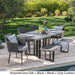 Zander Outdoor Dining Set with Dining Table and Bench/Wicker Dining Chairs by Christopher Knight Home
