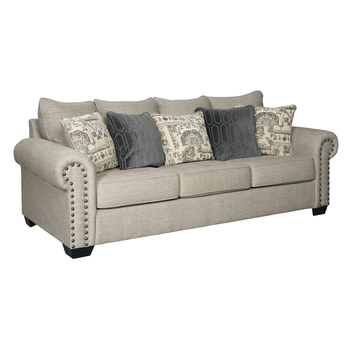 Signature Design by Ashley Zarina Jute Sofa - 92" W x 40" D x 38" H