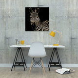 Zebra II Print On Wood by Debra Van Swearingen - Multi-Color