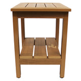 Zen Brown, Plastic Shower Bench, Shower Chair, Shower Seat, Shower Seats for Adults, Shower Bench, Small Shower Chair