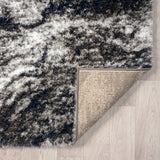 Zenith Abstract Shag Grey Area Rug