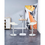 Zenith Chrome Elegance Counter Set of Two Stools - N/A