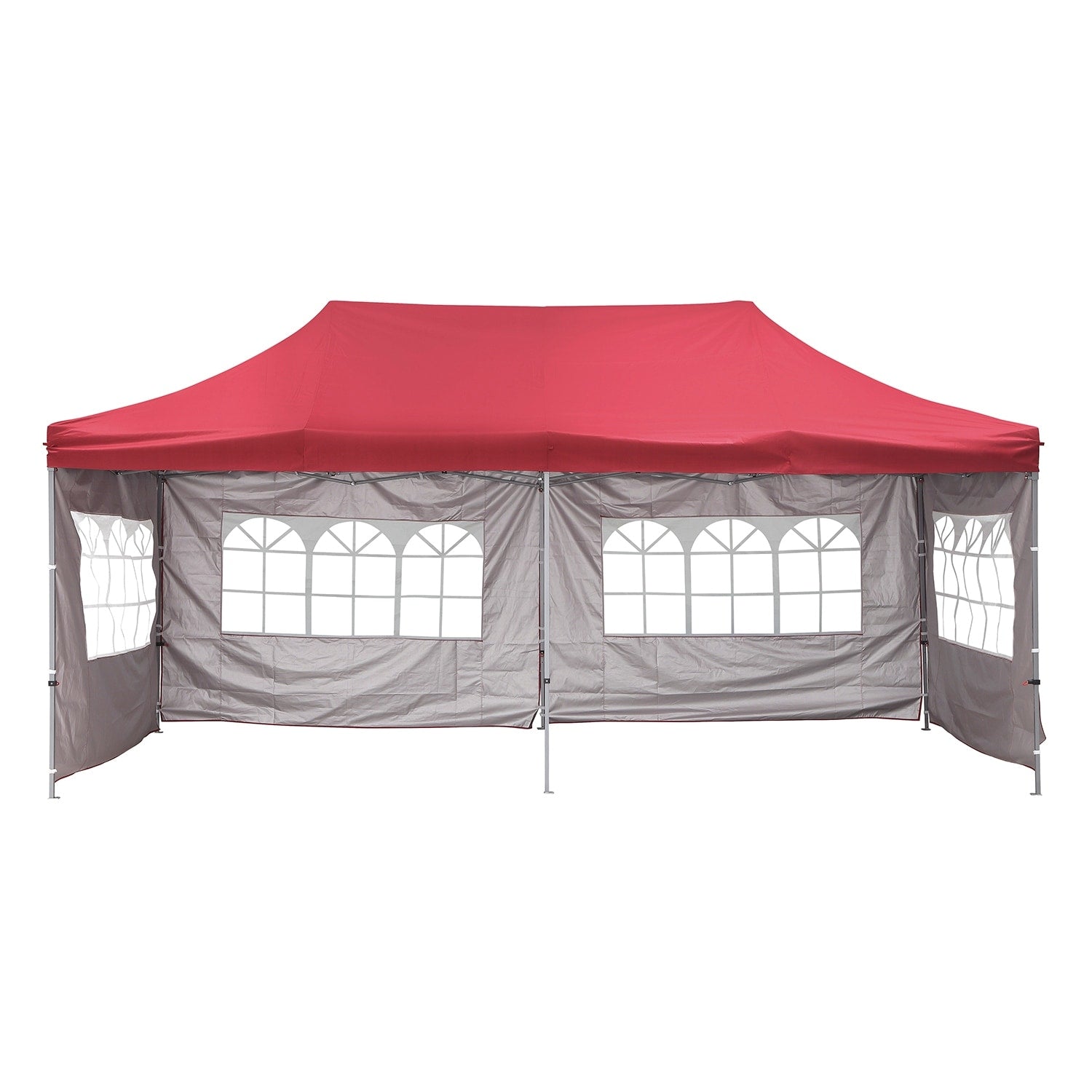 Gardenbee 20 ft. x 10 ft. Outdoor Patio Double Vented Roof