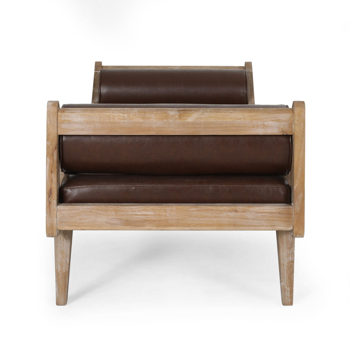 Zentner Rustic Tufted Double End Chaise Lounge by Christopher Knight Home - 65.25" L x 27.50" W x 24.00" H