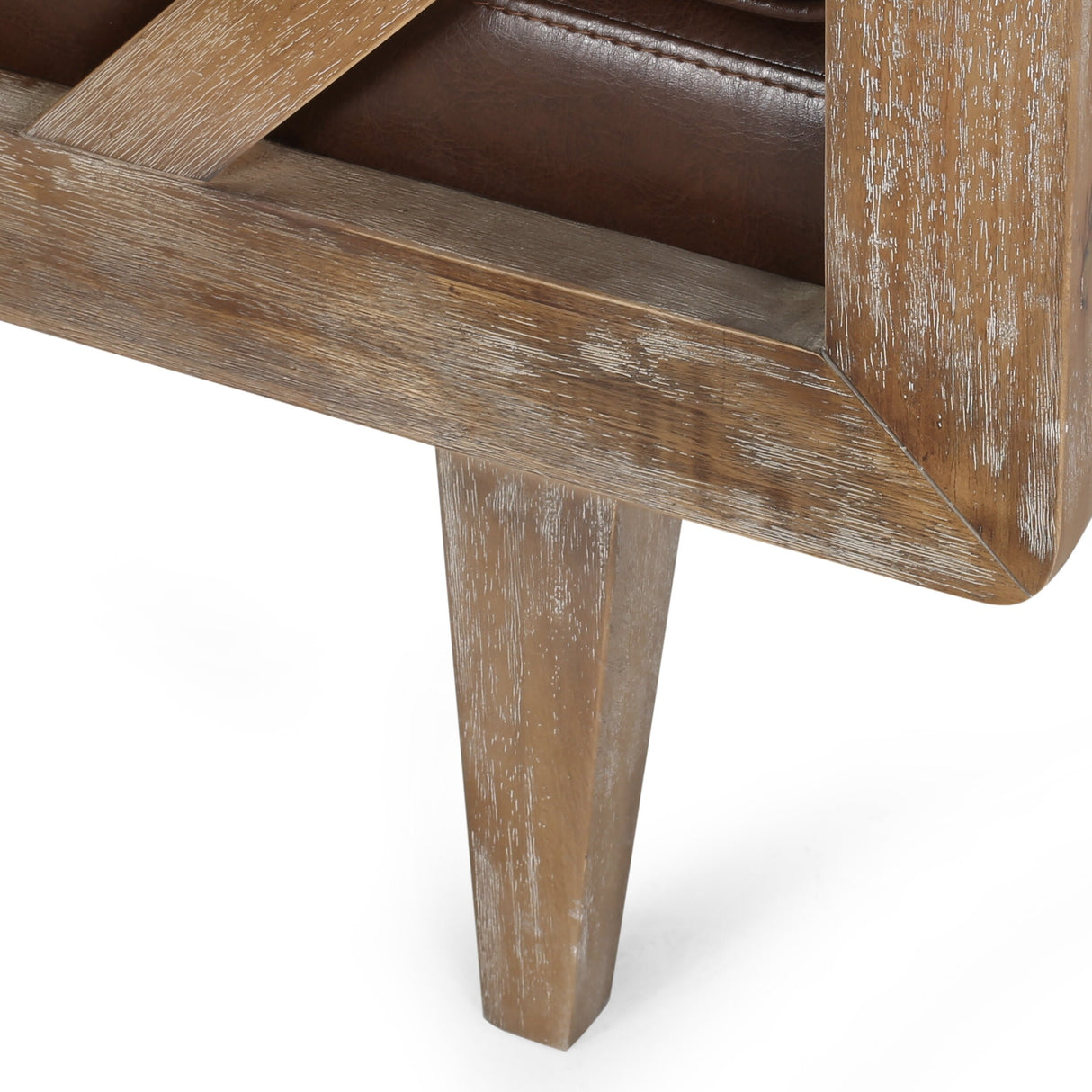 Zentner Rustic Tufted Double End Chaise Lounge by Christopher Knight Home - 65.25" L x 27.50" W x 24.00" H