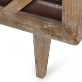 Zentner Rustic Tufted Double End Chaise Lounge by Christopher Knight Home - 65.25" L x 27.50" W x 24.00" H