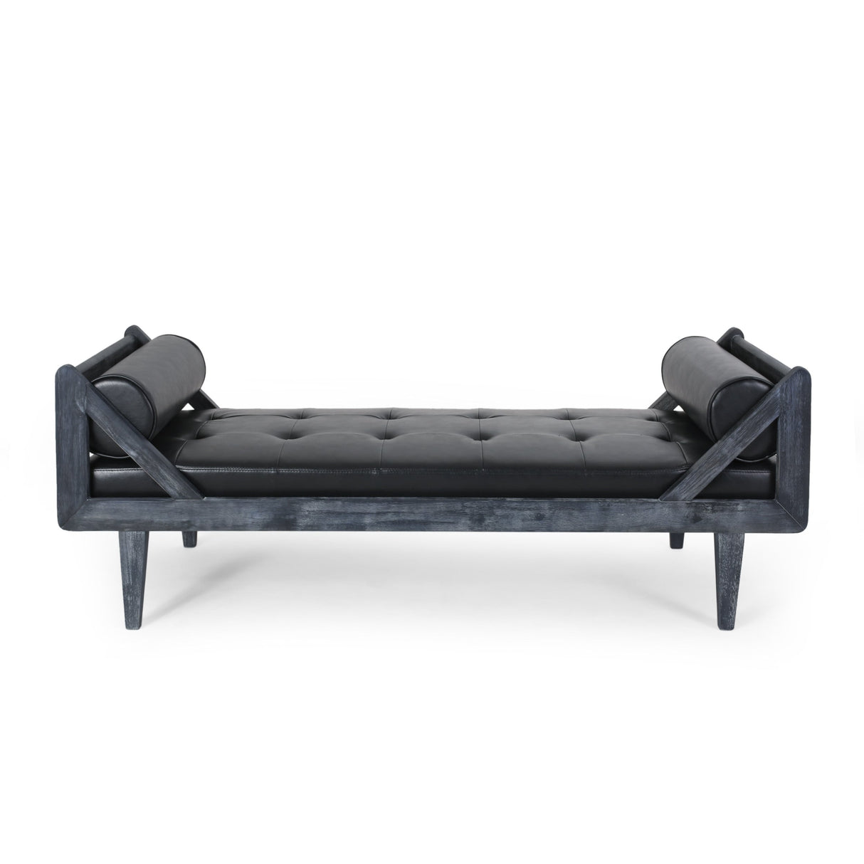 Zentner Rustic Tufted Double End Chaise Lounge by Christopher Knight Home - 65.25" L x 27.50" W x 24.00" H