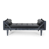 Zentner Rustic Tufted Double End Chaise Lounge by Christopher Knight Home - 65.25" L x 27.50" W x 24.00" H