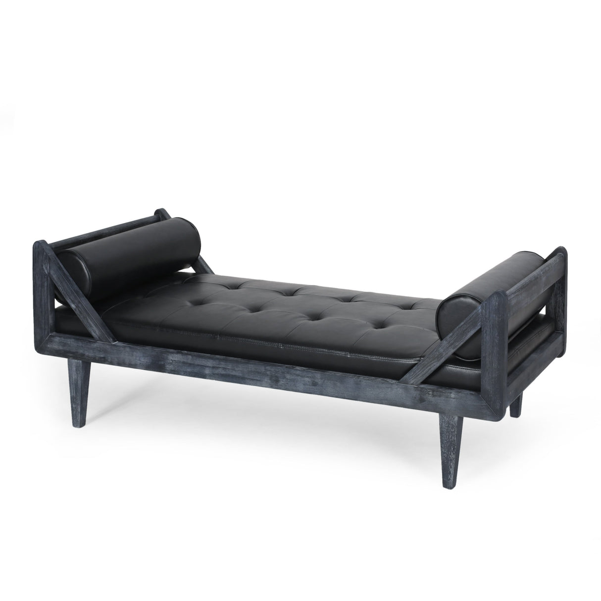Zentner Rustic Tufted Double End Chaise Lounge by Christopher Knight Home - 65.25" L x 27.50" W x 24.00" H